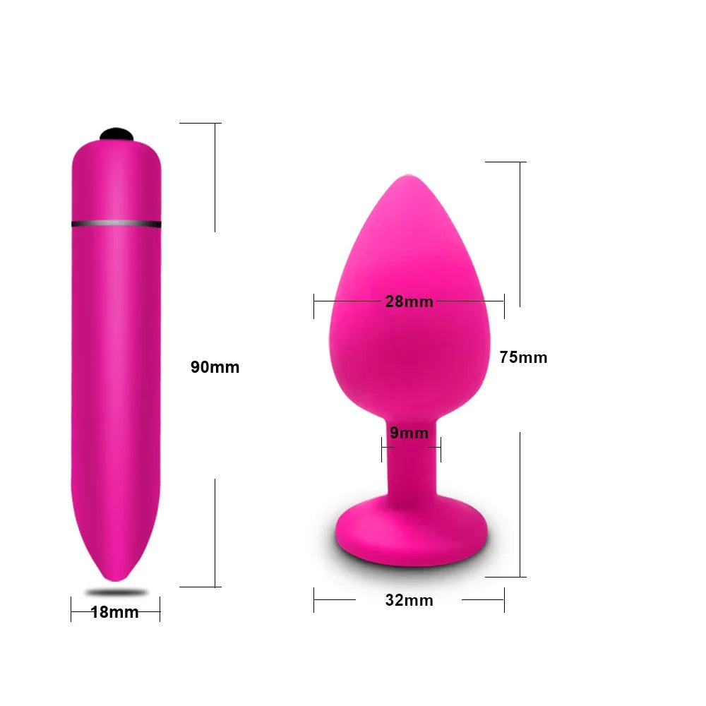 4pcs Silicone Anal Plugs