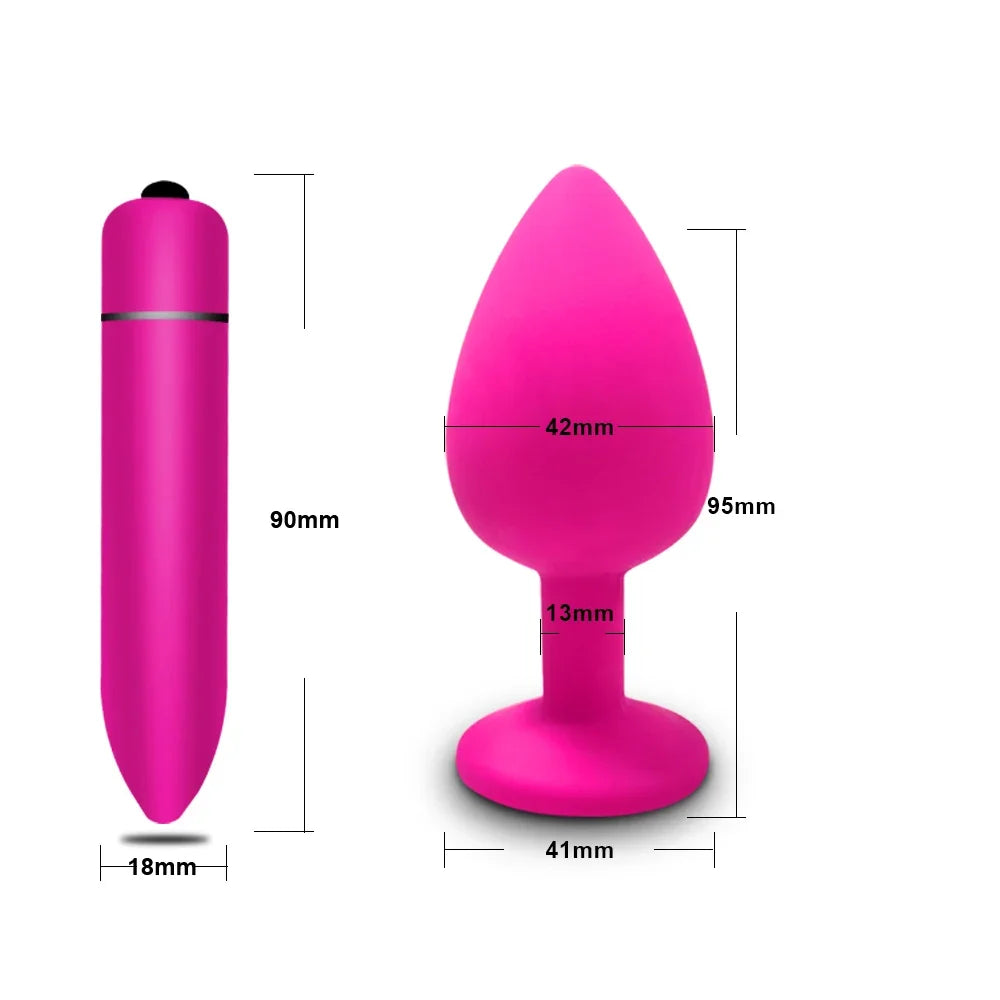 4pcs Silicone Anal Plugs