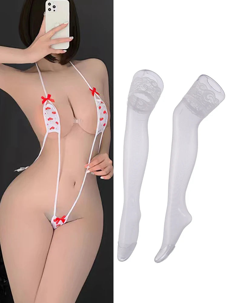 Open Bra Crotchless Bodysuit
