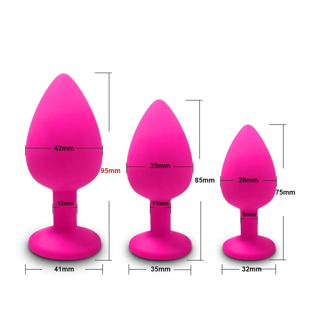 4pcs Silicone Anal Plugs