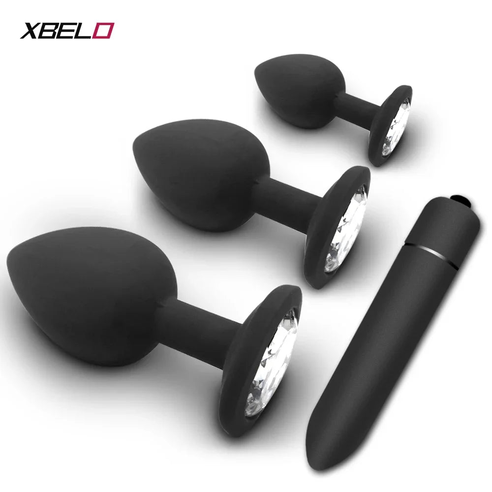 4pcs Silicone Anal Plugs