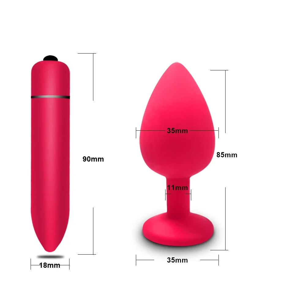 4pcs Silicone Anal Plugs