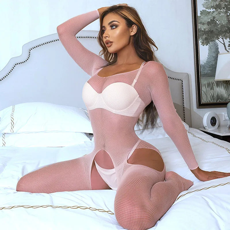 Crotchless Fishnet Bodystocking