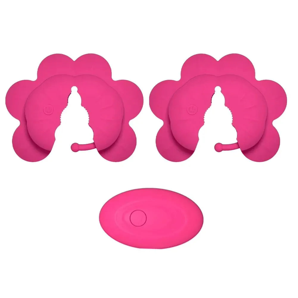 Rose Nipple Clamps Vibrator
