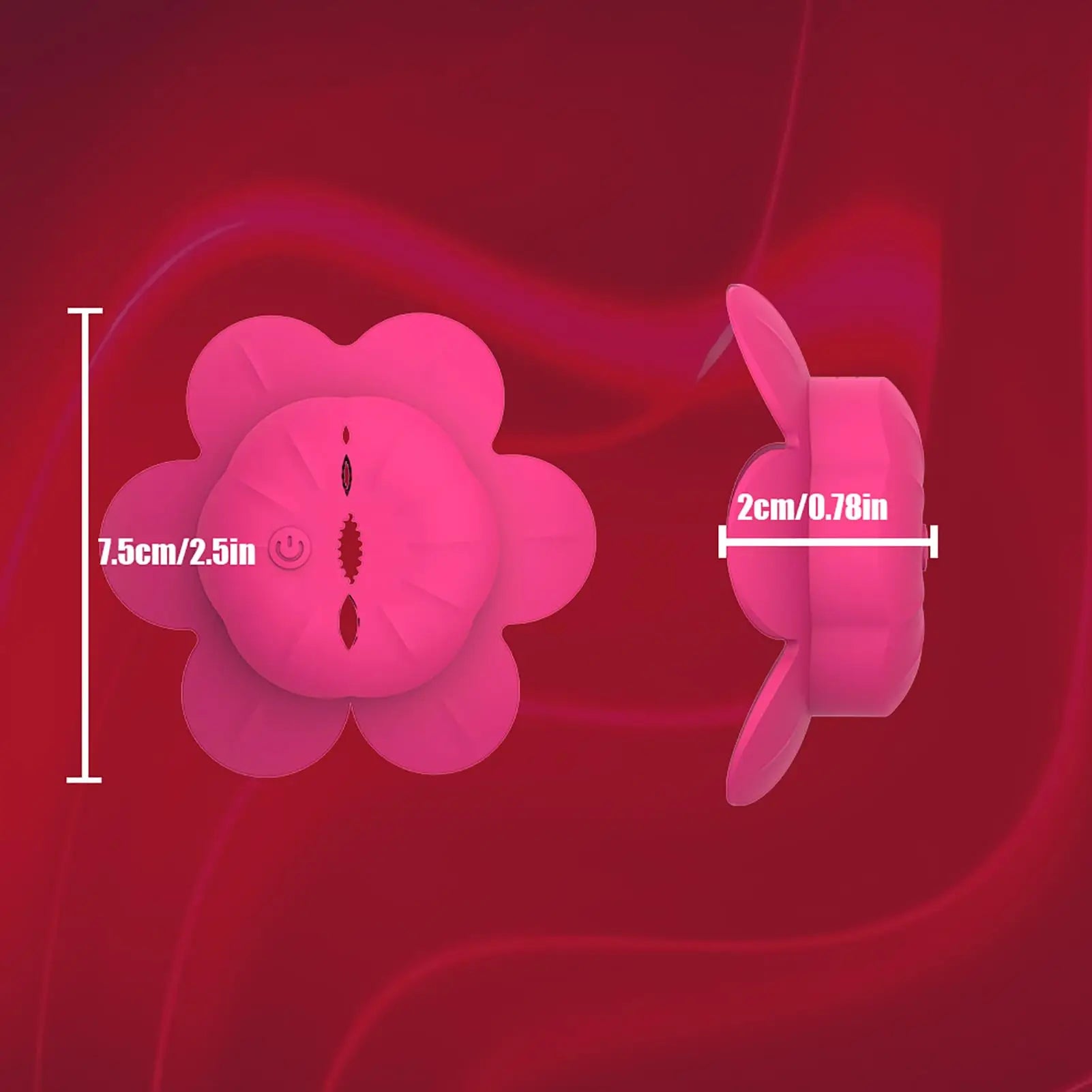 Rose Nipple Clamps Vibrator