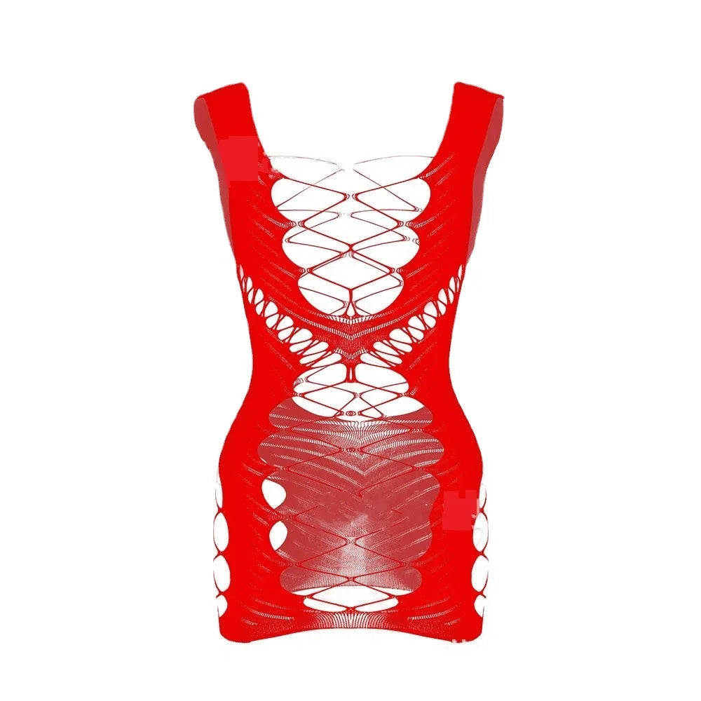Crotchless Lace Lingerie Set
