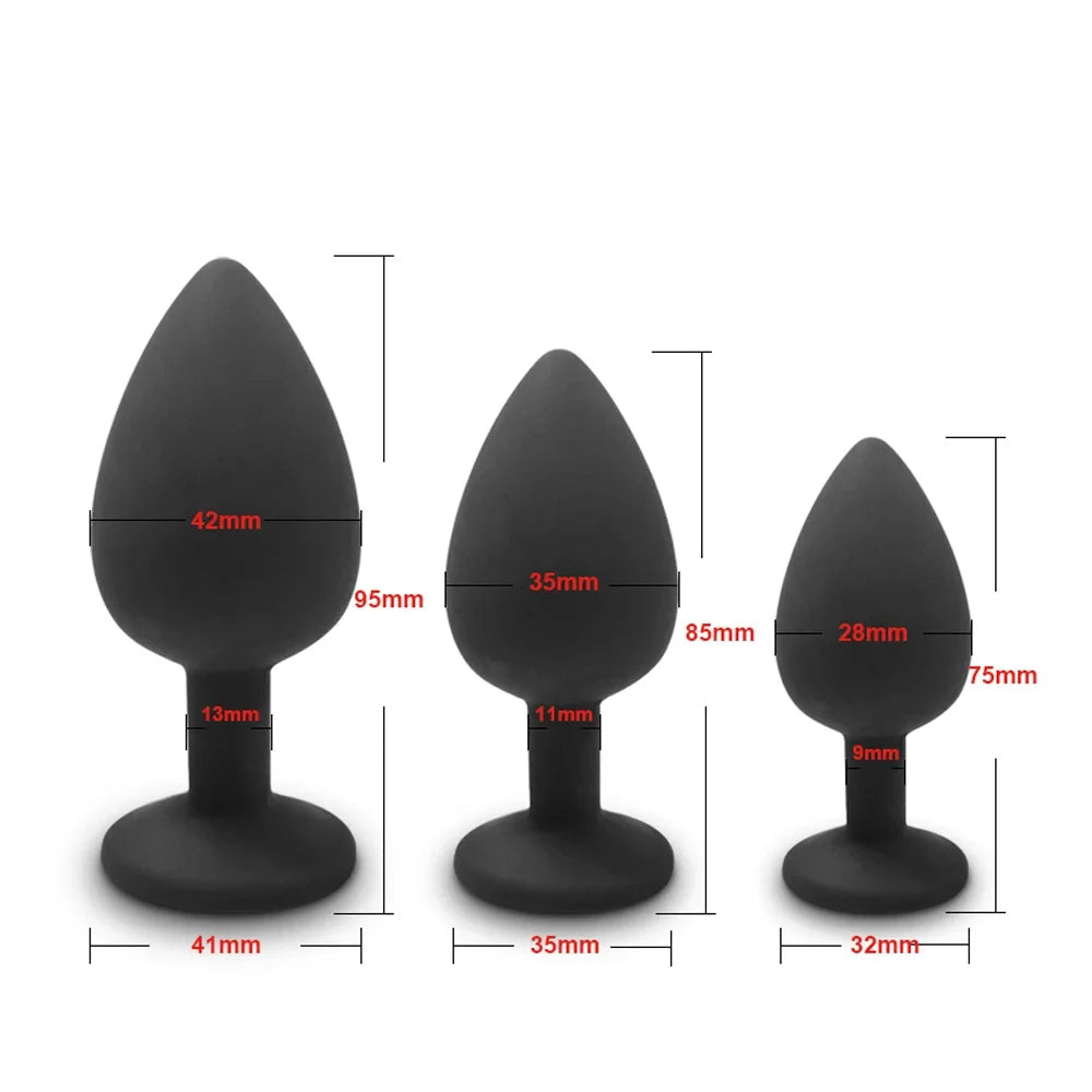 4pcs Silicone Anal Plugs