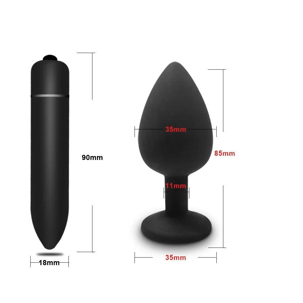 4pcs Silicone Anal Plugs
