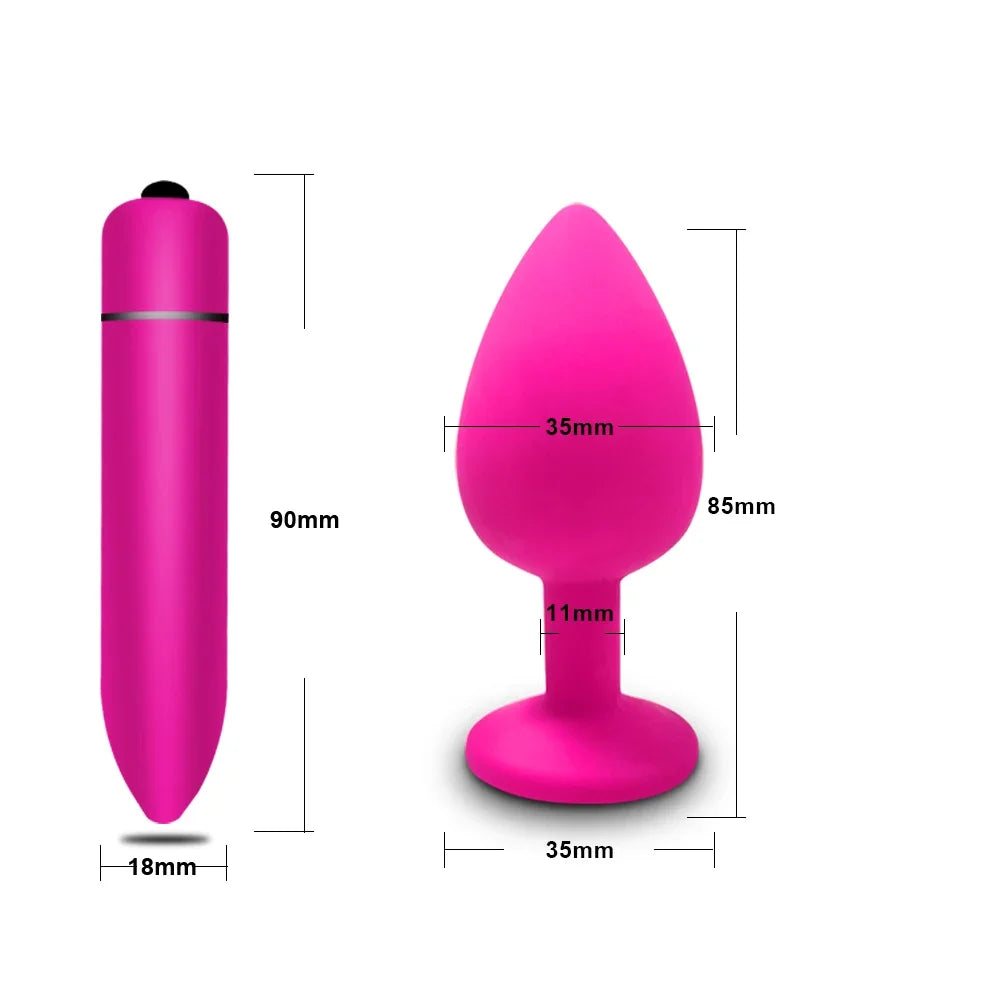 4pcs Silicone Anal Plugs
