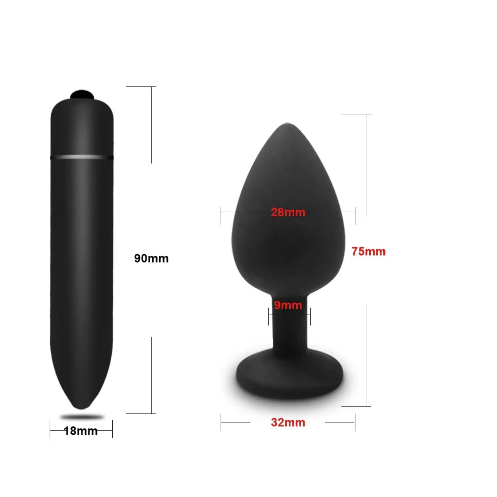 4pcs Silicone Anal Plugs