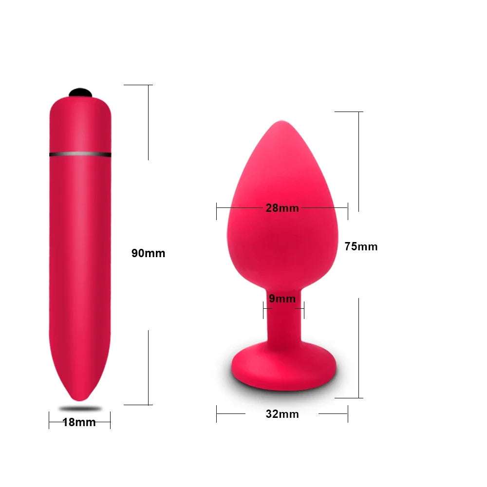 4pcs Silicone Anal Plugs