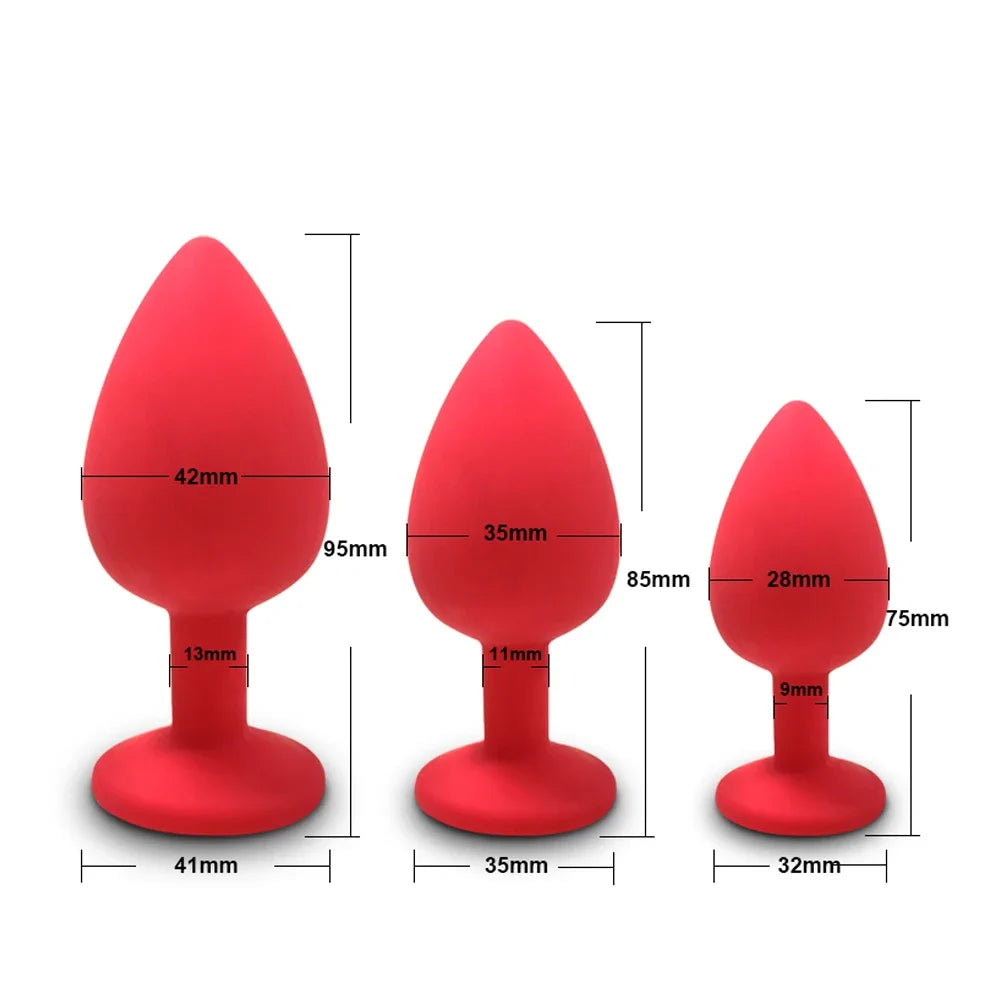 4pcs Silicone Anal Plugs