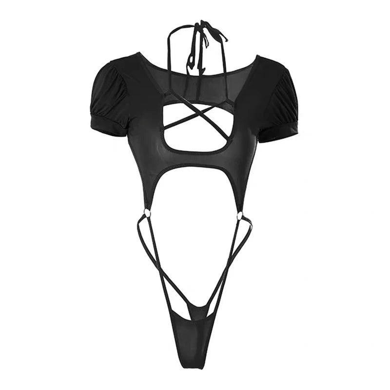Crotchless Babydoll Bodysuit